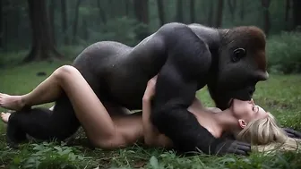 horny gorilla fucking girl