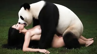 horny panda fucking beautiful lady