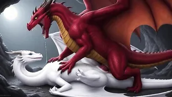 red dragon fucking stunning white dragon
