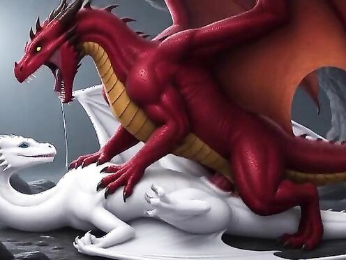 red dragon fucking stunning white dragon