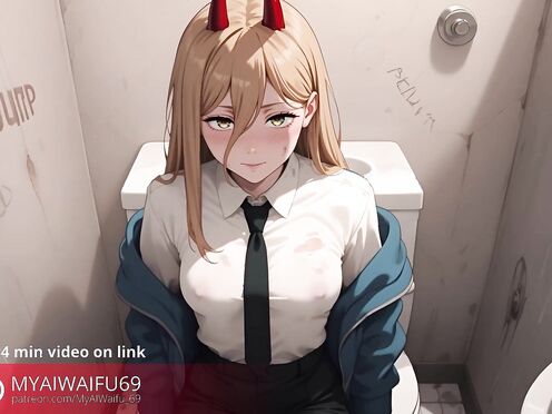 Power Chainsaw Man - Bathroom Slut [myaiwaifu_69]