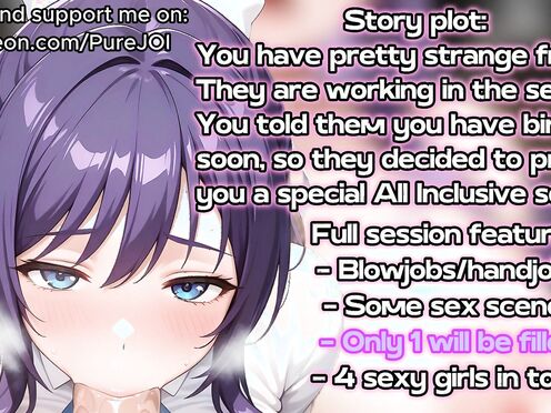 Girls from Mankitsu Happening prepared a special gift (Sex JOI)