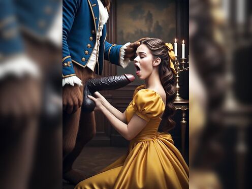 Beast monster and beauty Belle