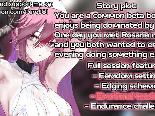 Rosaria from Genshin Impact makes your cock suffer (Edging JOI)