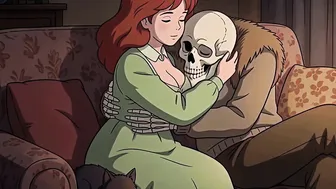 ghibli girl fucked by skeleton
