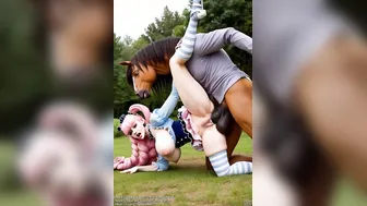 Pink Bangs And Horse Cosplay [TheBaldMan]