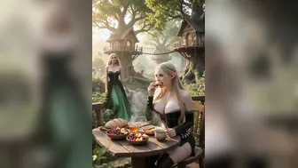 Busty Silverleaf Slut Goes on a “Holy Quest,” Immediately Gets Her Brains Fucked Out by a Cave Orc (Her Massive Tits Started It)