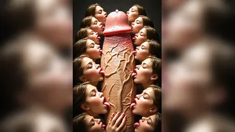 14 petite women licking giant penis