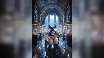Catwoman sneaking in Manor
