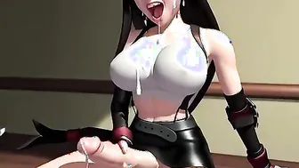 Futa Tifa From FF7 Jerks off by Jim Splizzim