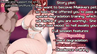 Endure Makima's degradation test to become her filthy puppy (CBT JOI)