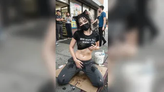 Catgirl will work for water