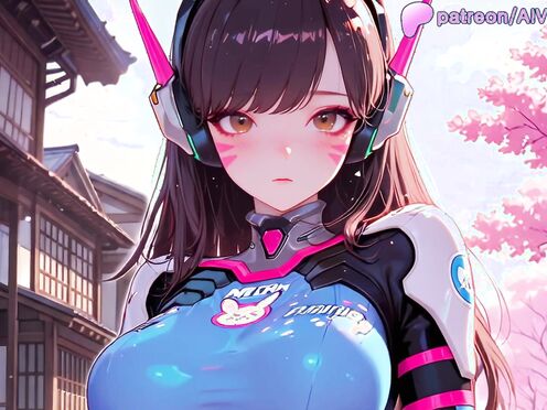 [AI_HMV]D.Va - Next Round is SEX! Watch D.Va's Ass Jiggle