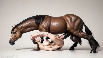 Futanari Brunette Fucked By Horse [TheBaldMan]