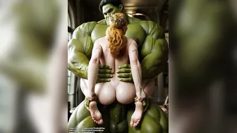 Princess Got Gapped Hard By Green Hulk [TheBaldMan]