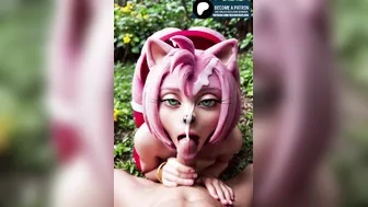 AMY ROSE cumshot (with audio) [becca_cosplay]
