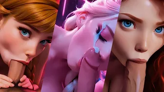 Disney Girls - Blowjob and Cumshot