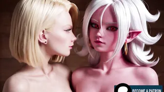 ANDROID 18 & 21 french kiss (with audio) [becca_cosplay]