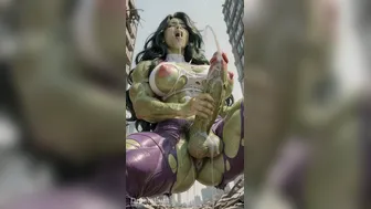 She-Hulk Futanari Massive Self Facial