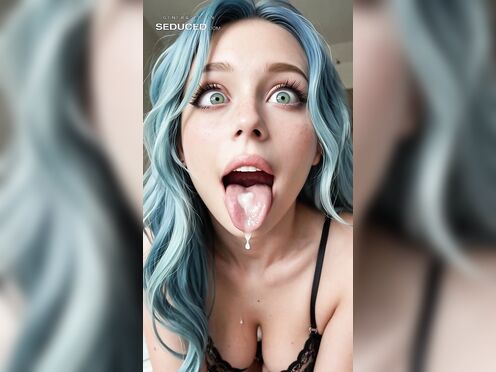 Drooling with your cum
