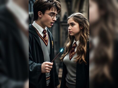 Harry learns a new spell.