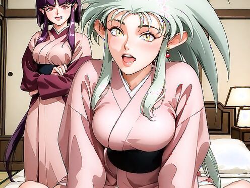 Threesome with Ayeka and Ryoko from Tenchi Muyo [JimSplizzim]