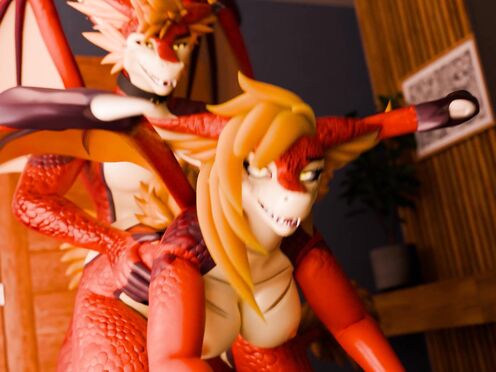 Dragon form behing