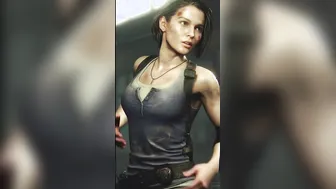 Fake Jill Valentine from Resident Evil Tit Drop AI