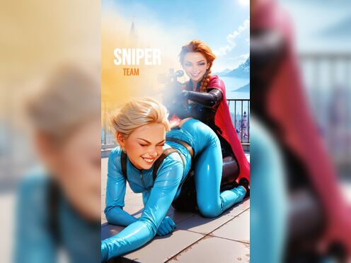 TOO MUCH RECOIL?? – Elsa & Anna Go Full Sniper Mode!