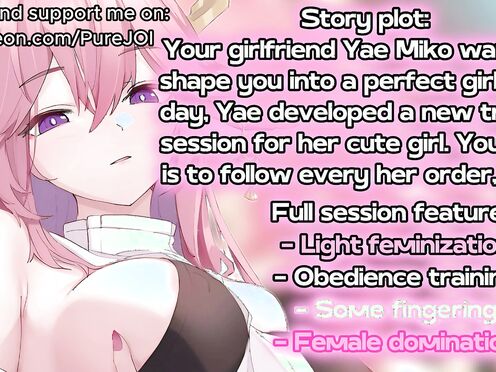 Special feminization training with your girlfriend Yae Miko (Femdom JOI)