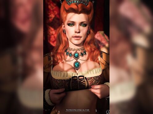 Fake AI Anna Henrietta from The Witcher 3 Tit Reveal