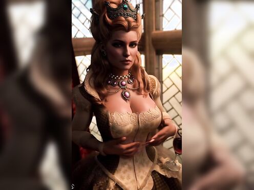 Fake AI Anna Henrietta from The Witcher 3 Tit Reveal 2