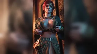 Fake AI Triss Merigold from The Witcher 3 Tit Reveal