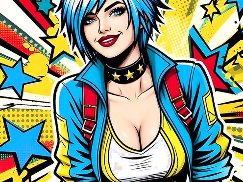 Neon-Girl gets milk thrown on her boobs