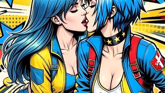 Lucile & Neon-Girl make out again