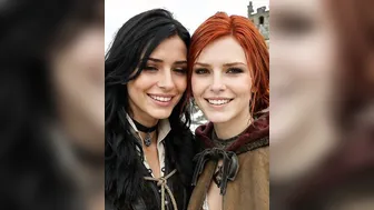 Fake AI Yennefer and Triss from The Witcher 3 Sharing a Cock
