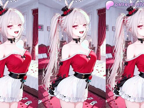 AI_generated HSR Sparxie Cute Maid Shows Her Legs in Sheer Pantyhose
