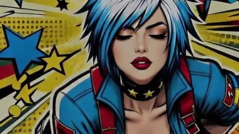 Neon-Girl gets a facial surprise