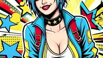 Neon-Girl gets milk thrown on her boobs (extended version)