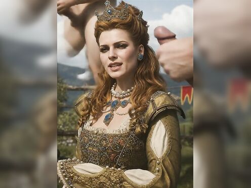 Fake AI Anna Henrietta from The Witcher 3 Cum Dump