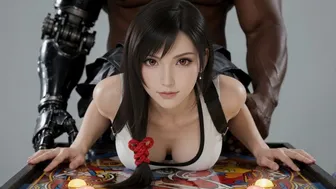 barret with tifa in seventh heaven