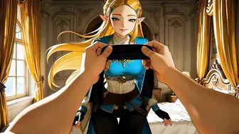 the legend of zelda-princess Zelda surpise![ShortLoveAI]