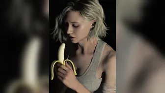 grace ashcroft sucking and licking on a banana (extended cut)