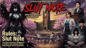 Slut Note (Bimbofication, Expansion, Mind Control, Death Note)