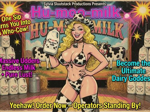 Hu-moo milk (Expansion, Bimbofication, Hucow, Lactation)