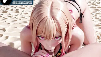 MARIN blowjob (with audio) [becca_cosplay]
