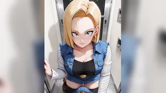 Andorid 18 Got Stuck in the Elevator