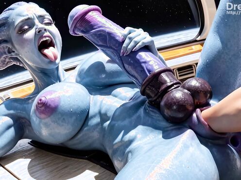 Liara Futanari Fisting & Self-Facial (Mass Efect)