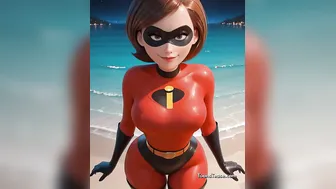 Elastigirl Hot Beach Dance