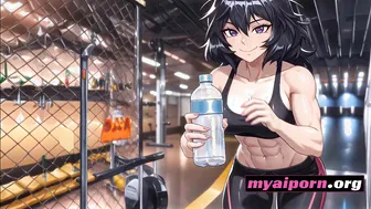 Naughty Anime Kira Wants My Cock After Her Gym Session